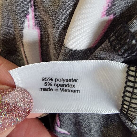 Lane Bryant Black Crossover Floral Fit & Flare Dress Sz 18/20 - Picture 8 of 9